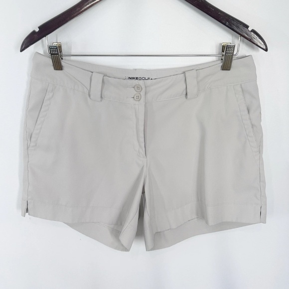 Nike Women's Golf Shorts Size 8 Khaki Tour Performance Q8 - Picture 1 of 7